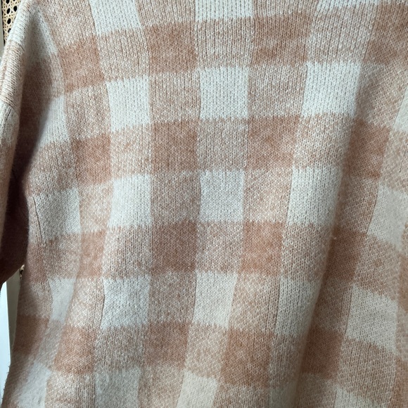 Mango Beige Check Sweater - Picture 3 of 4